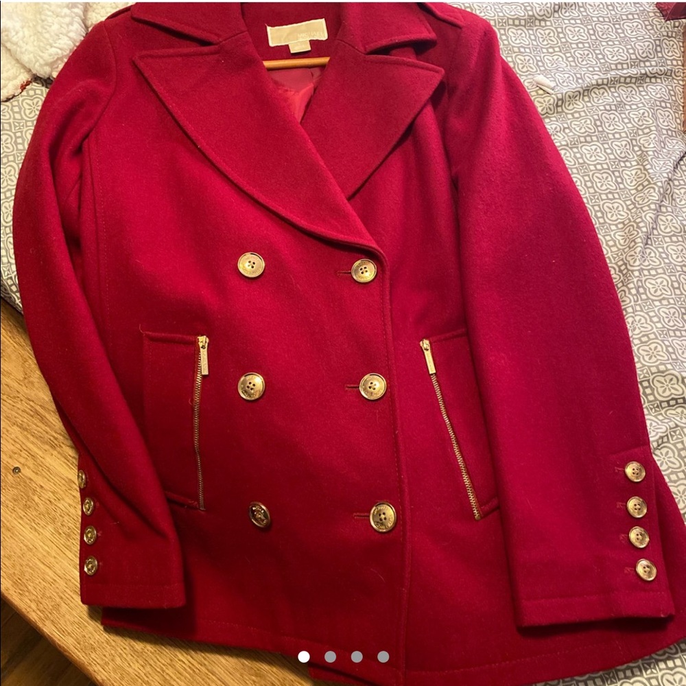 red micheal kors jacket